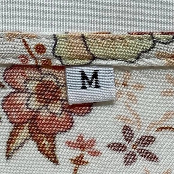 Tie Front Wrap Dress Women's Medium Multicolor Floral Rayon Blend Flowy GUC - Picture 12 of 13